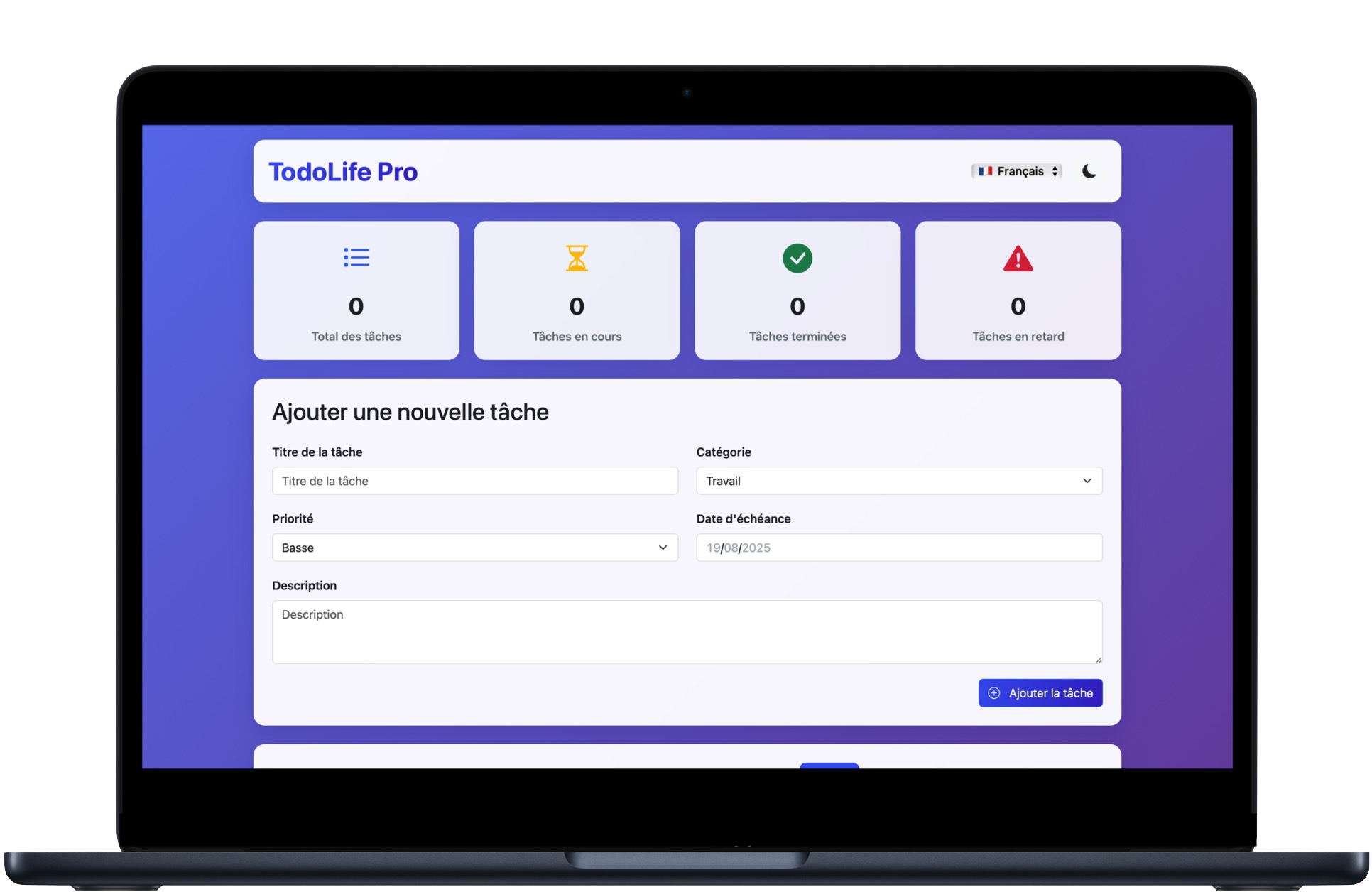 Appli web de gestion de tâches